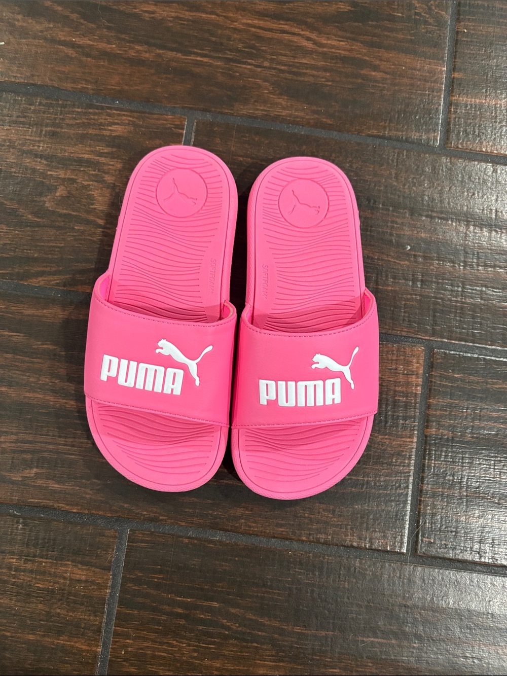 Puma Pink Kids Slide Sandals